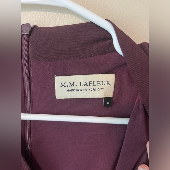 M.M. LAFLEUR Blair Dress Blackberry Size 6 - Picture 4 of 6